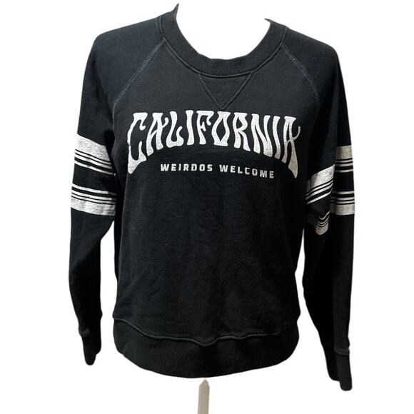 MOTHER “California Weirdos Welcome” Graphic Sweatshirt – Black Estimated Small - Picture 2 of 6
